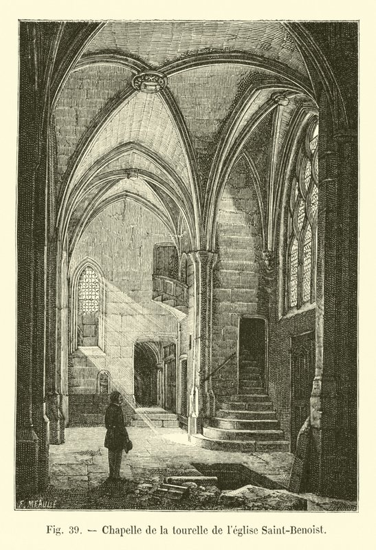 Kapel af tårnet i Saint-Benoist kirken af French School