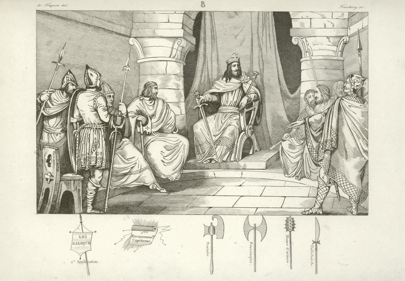 Charibert I, Frankish King of Paris  af French School