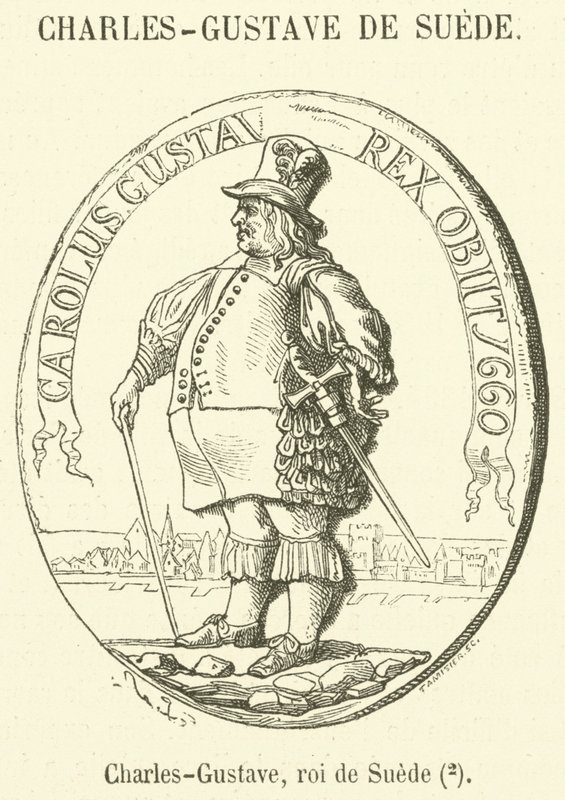 Charles-Gustave, roi de Suede (gravering) af French School