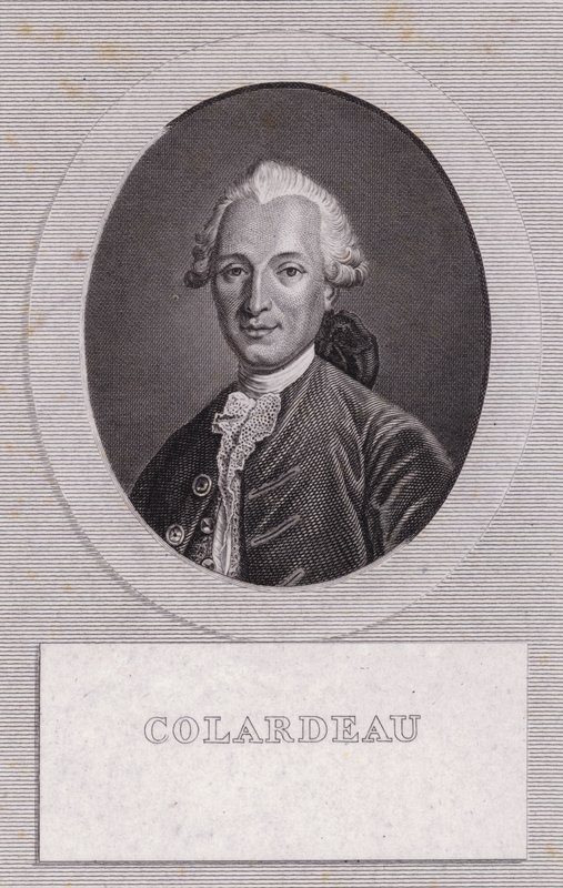 Charles-Pierre Colardeau, fransk digter (stik) af French School