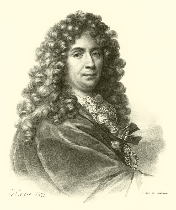 Charles Le Brun, portræt (gravering) af French School