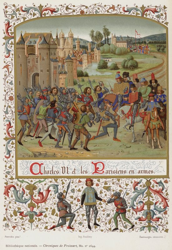 Charles VI og pariserne i våben af French School