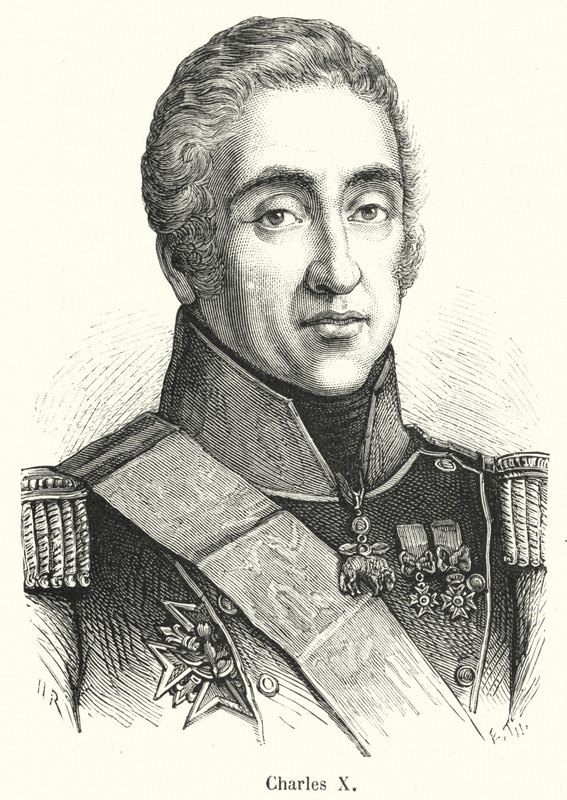 Charles X (gravering) af French School