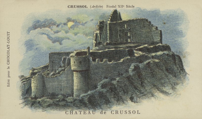 Chateau de Crussol, Crussol, Ardèche af French School