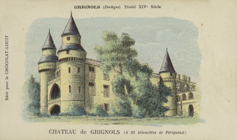Chateau de Grignols, Grignols, Dordogne af French School