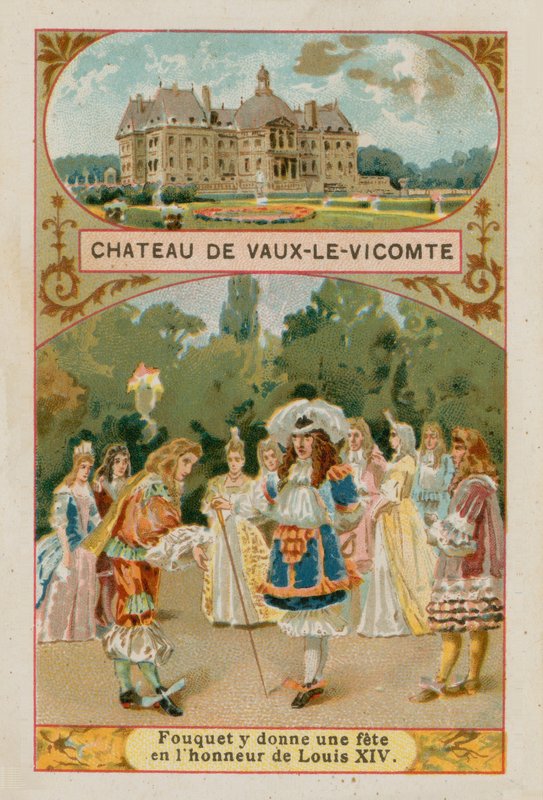 Slottet Vaux-le-Vicomte af French School