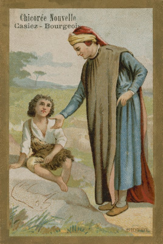 Chicoree nouvelle byttekort, Cimabue opdager Giotto af French School