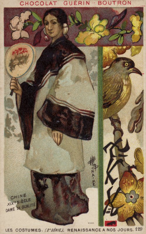 Kinesisk gentlewoman, 1800-tallet af French School