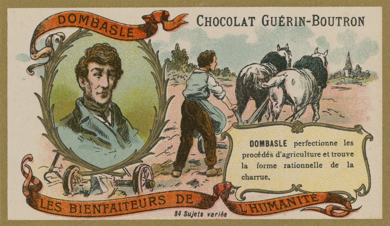 Chokolade Guerin-Boutron handelskort, Christophe Mathieu de Dombasle af French School