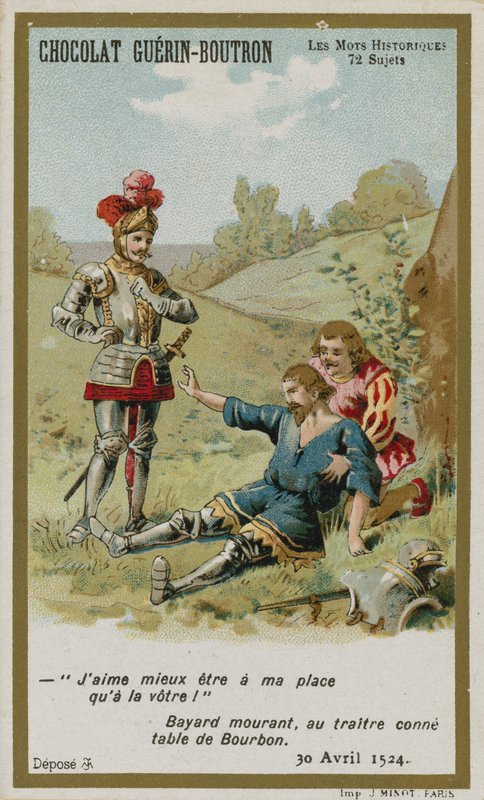 Chocolat Guerin-Boutron byttekort, Historic Words-serien af French School