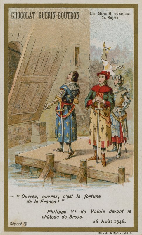 Chocolat Guerin-Boutron byttekort, Historic Words-serien af French School