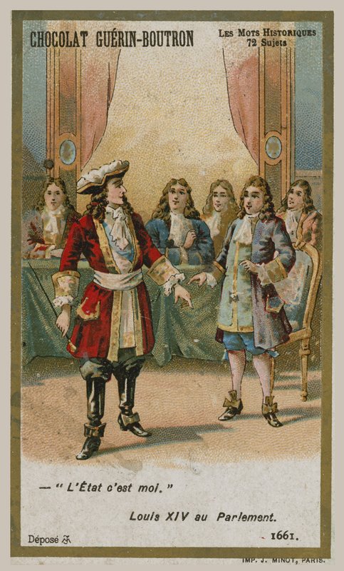 Chocolat Guerin-Boutron byttekort, Historic Words-serien af French School