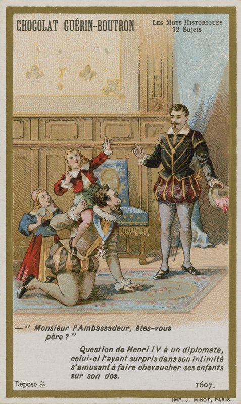 Chocolat Guerin-Boutron byttekort, Historic Words-serien af French School