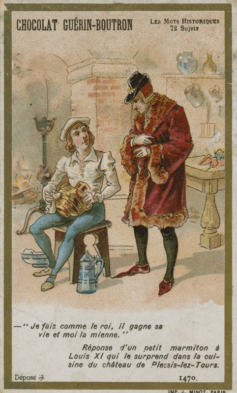 Chocolat Guerin-Boutron byttekort, Historic Words-serien af French School