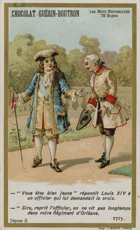 Chocolat Guerin-Boutron byttekort, Historic Words-serien af French School