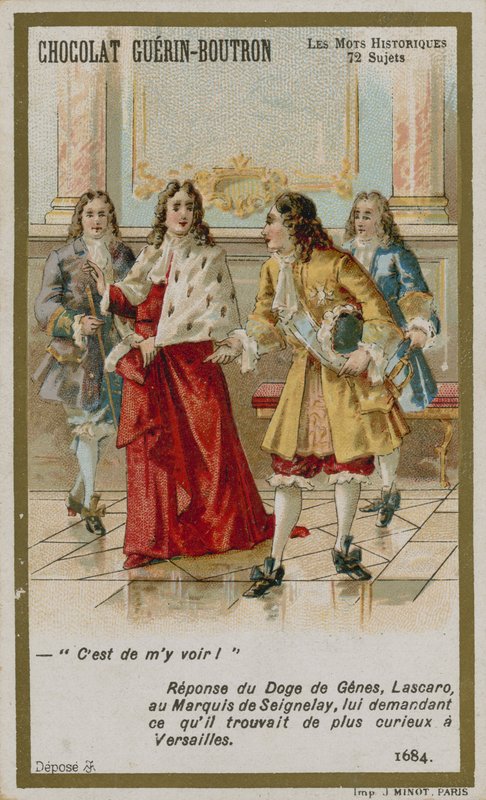 Chocolat Guerin-Boutron byttekort, Historic Words-serien af French School