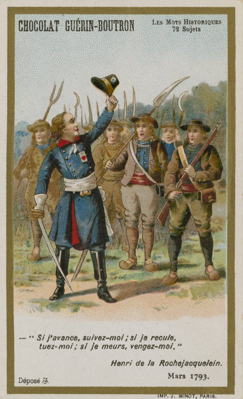 Chocolat Guerin-Boutron byttekort, Historic Words-serien af French School