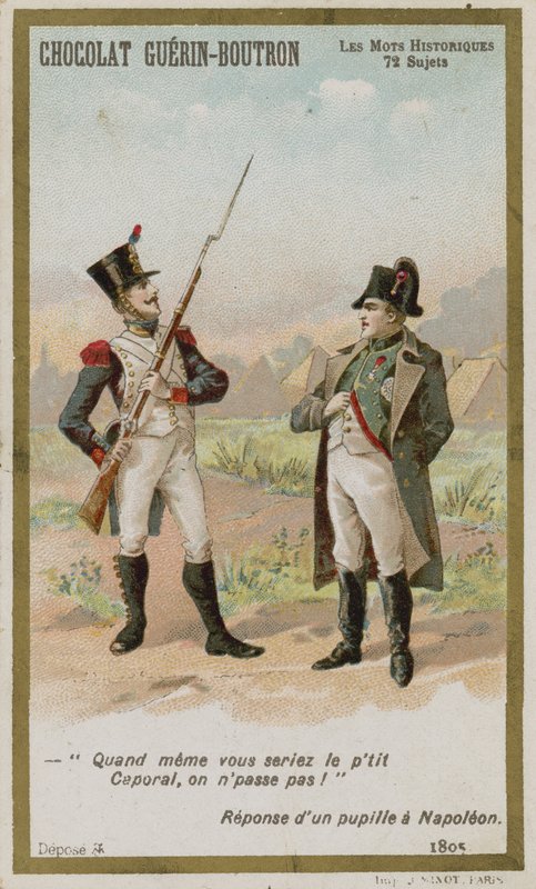 Chocolat Guerin-Boutron byttekort, Historic Words-serien af French School