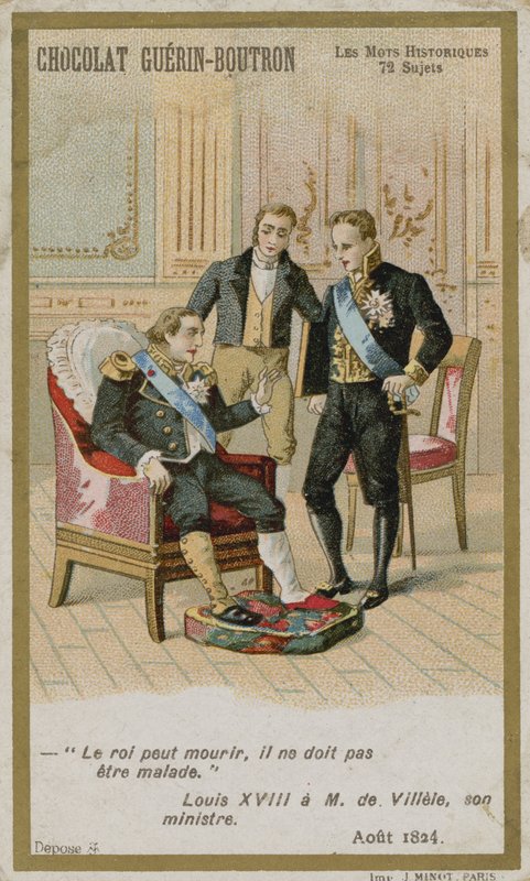 Chocolat Guerin-Boutron byttekort, Historic Words-serien af French School