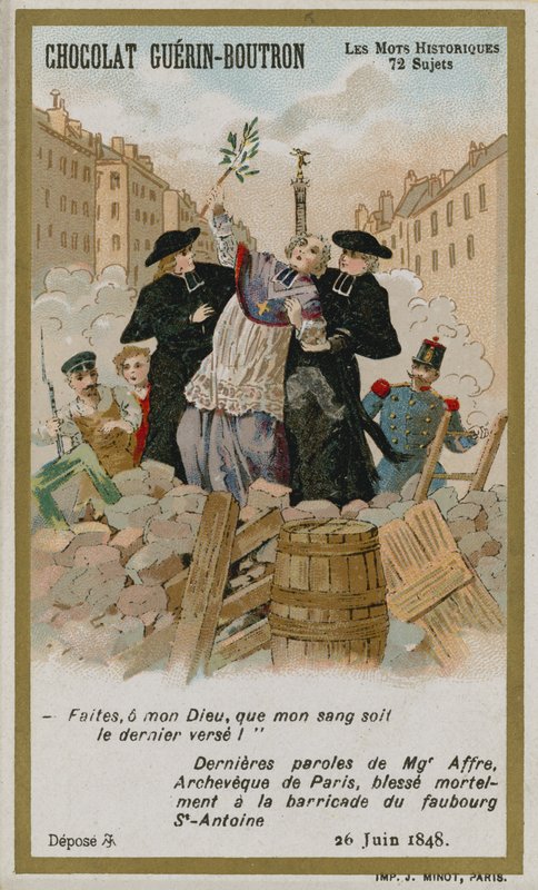 Chocolat Guerin-Boutron byttekort, Historic Words-serien af French School