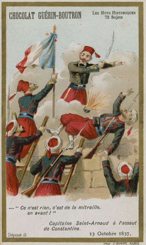 Chocolat Guerin-Boutron byttekort, Historic Words-serien af French School