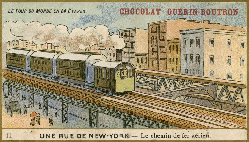 Chocolat Guerin Boutron handelskort af French School