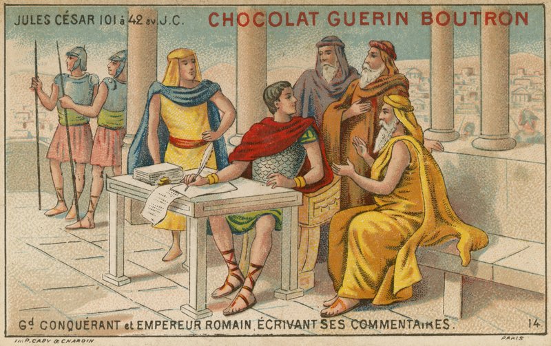 Chocolat Guerin Boutron handelskort af French School