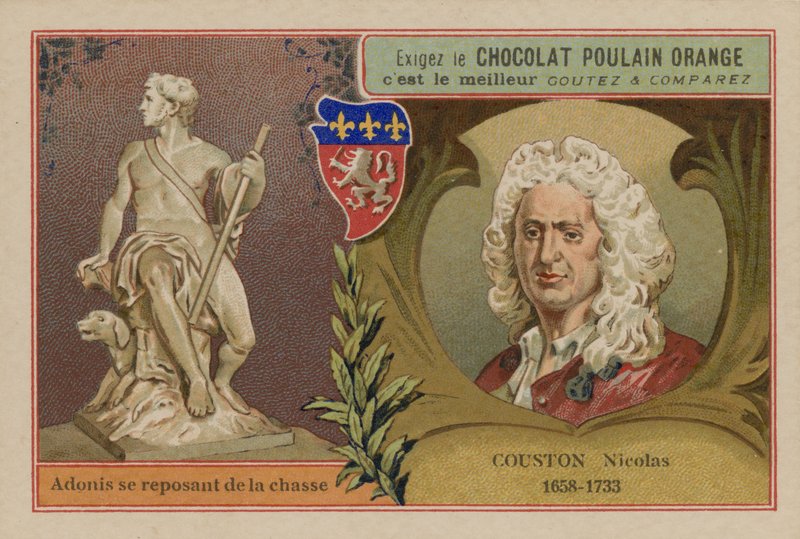 Chokolade Poulain Orange handelskort af French School