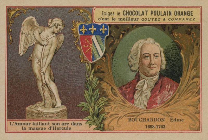 Chokolade Poulain Orange handelskort af French School
