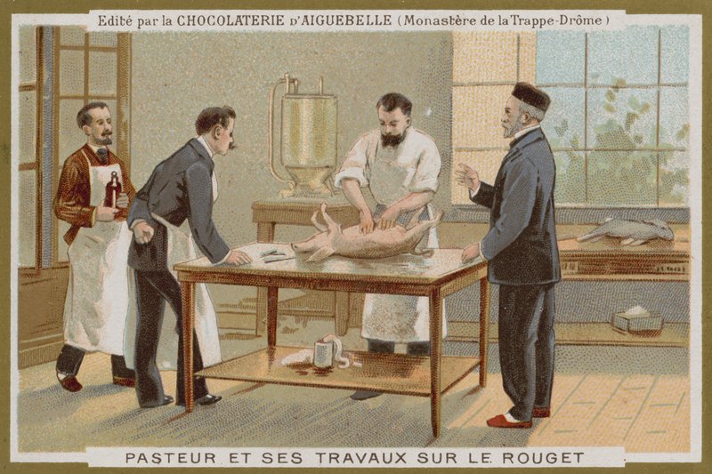 Chocolat dAiguebelle handelskort af French School