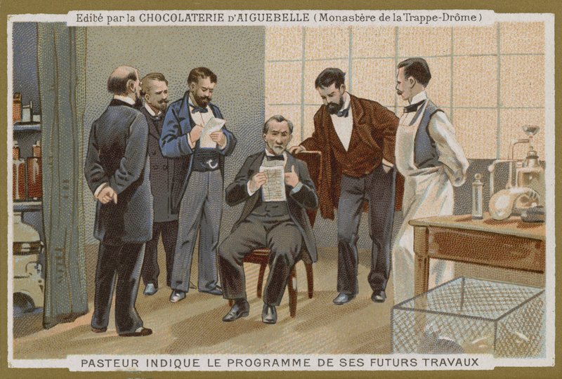 Chocolat dAiguebelle handelskort af French School