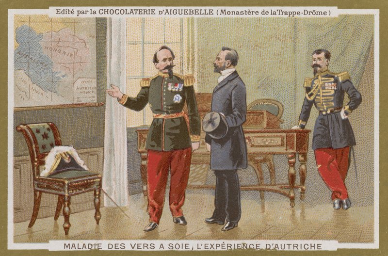 Chocolat dAiguebelle handelskort af French School