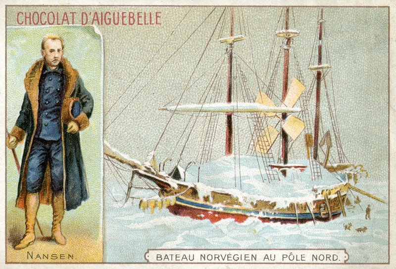 Chocolat dAiguebelle handelskort af French School
