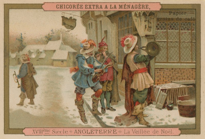 Juleaften, England, 1700-tallet af French School