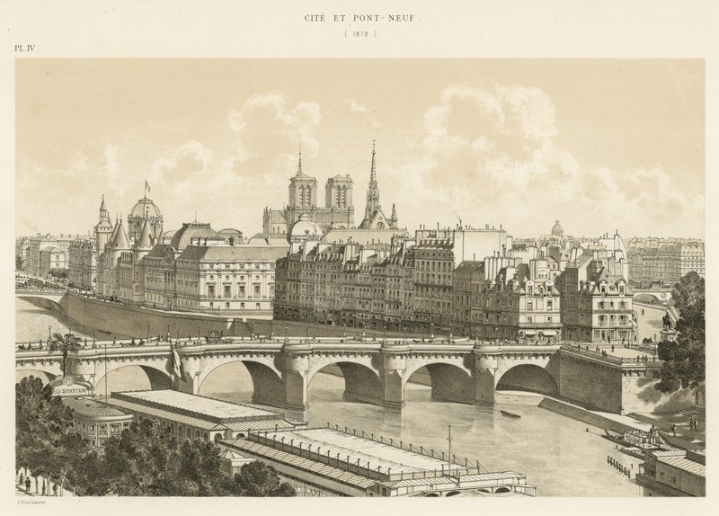 By og Pont-Neuf, 1878 af French School