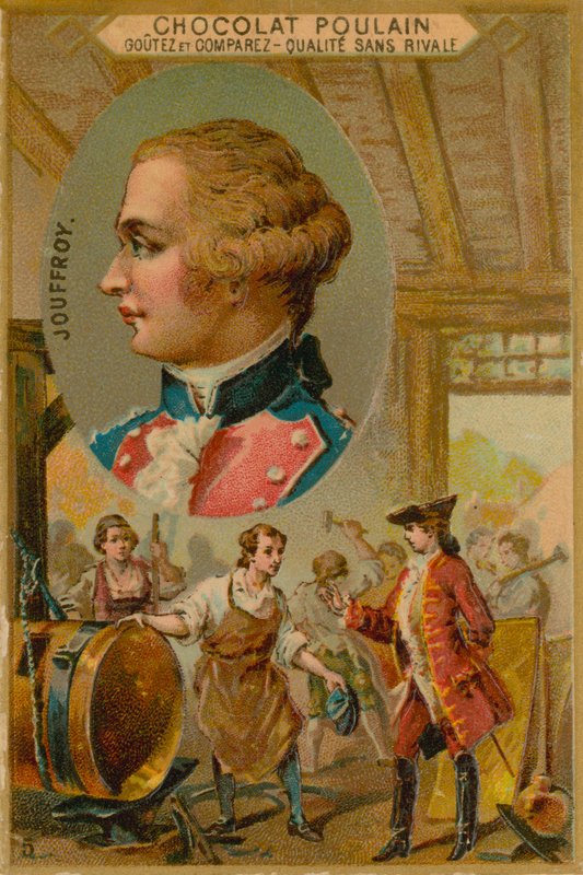 Claude-Francois-Dorothee, marquis de Jouffroy dAbbans, fransk dampbådsopfinder fra det 18. århundrede af French School