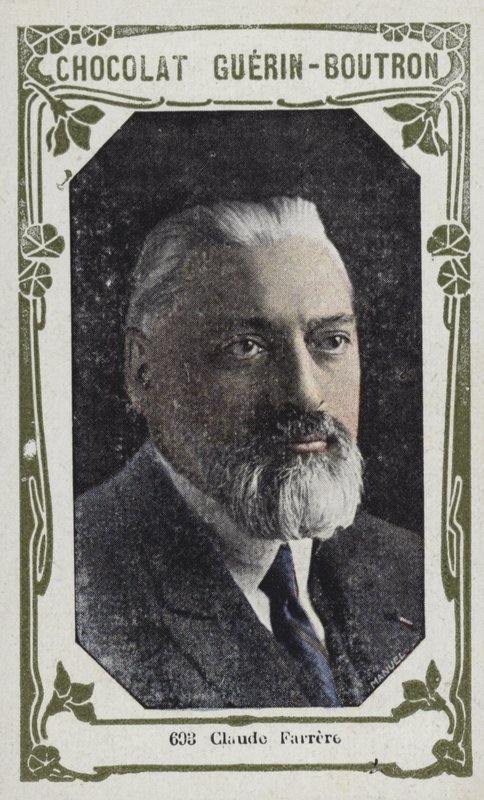 Claude Farrere (farvet foto) af French School