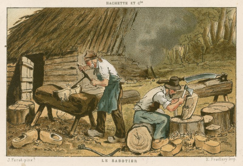 Træsko maker af French School