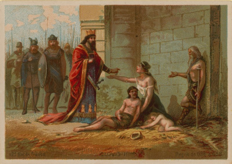 Clovis II, konge af Frankrig (637-657658) af French School