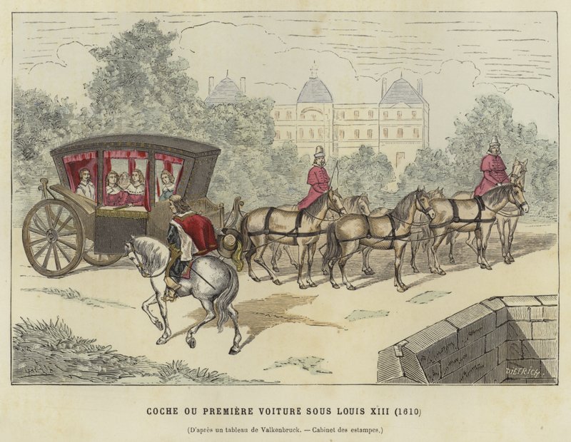Træner, regeringstid af Ludvig XIII af Frankrig, 1610 af French School