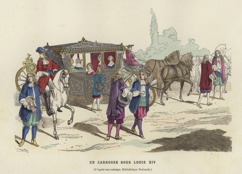 Træner, regeringstid af Ludvig XIV af Frankrig af French School