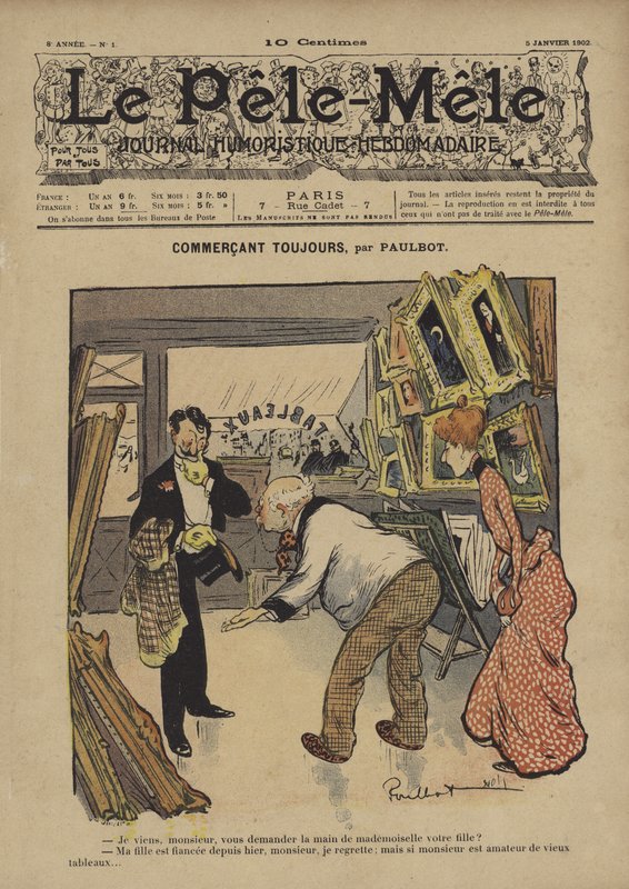 Altid handel. Illustration til Le Pele-Mele af French School