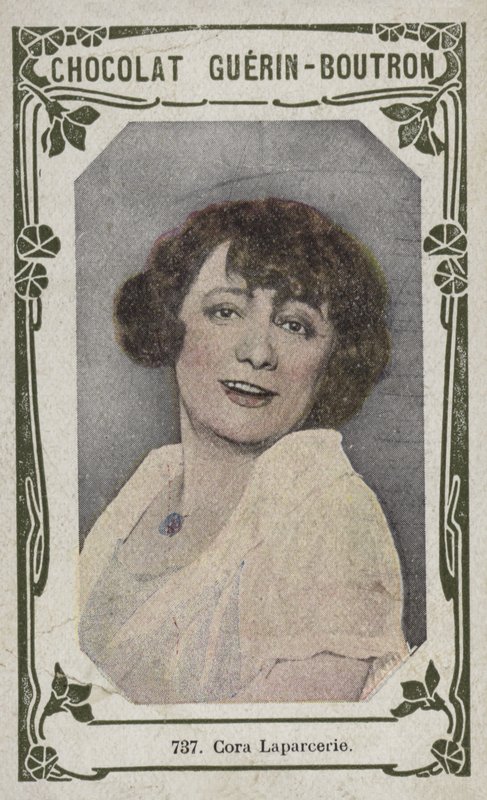 Cora Laparcerie (farvet foto) af French School