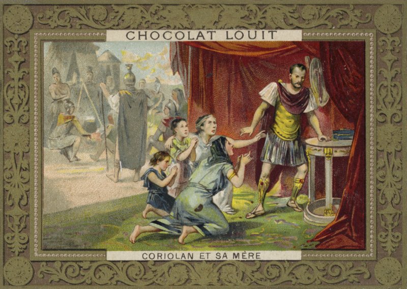 Coriolanus og hans mor af French School