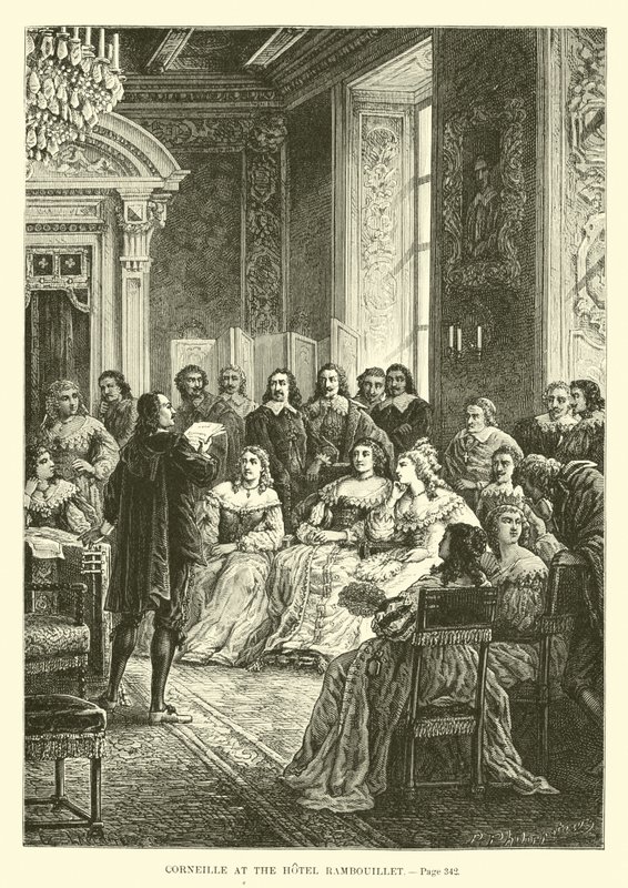 Corneille på Hotel Rambouillet af French School