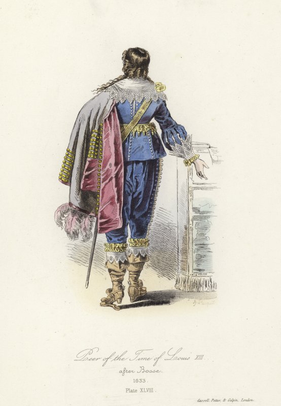 Kostume fra Ludvig XIII af Frankrigs tid af French School