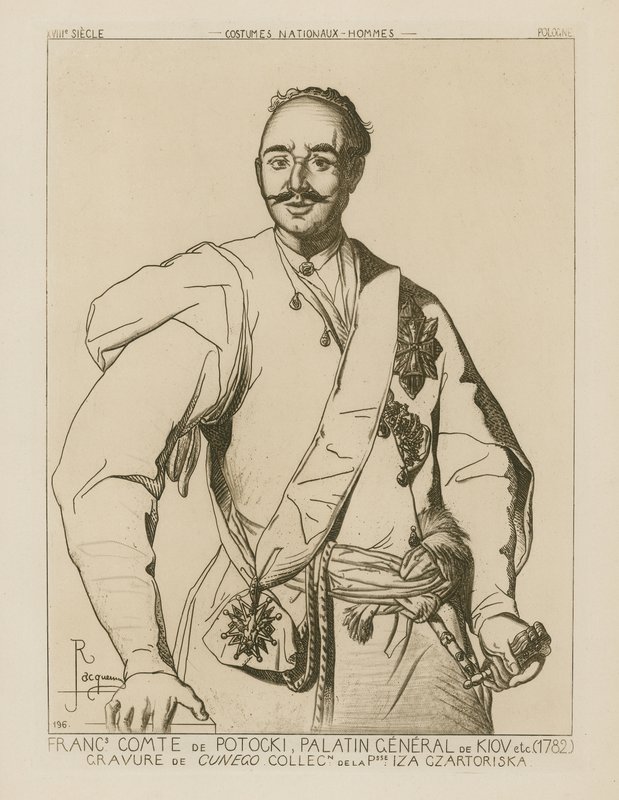 Grev Potocki, Palatinergeneral i Kiev (1782) af French School