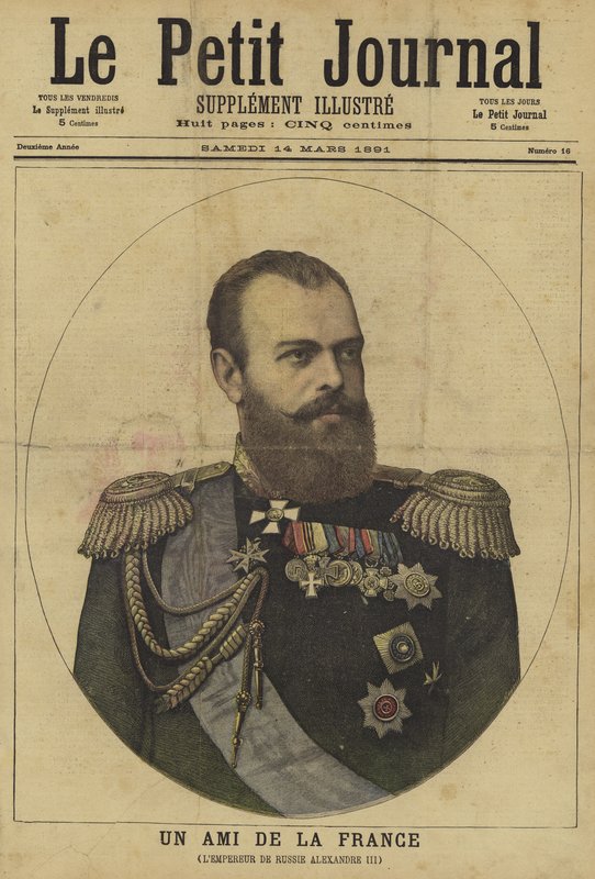 Forside af Le Petit Journal, 14. marts 1891 af French School
