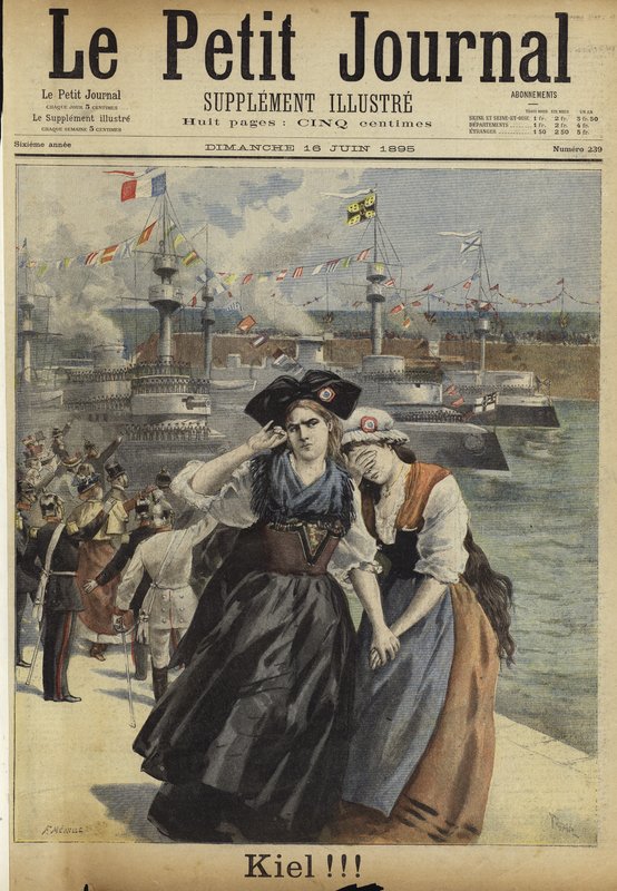 Forside af Le Petit Journal, 16. juni 1895 af French School