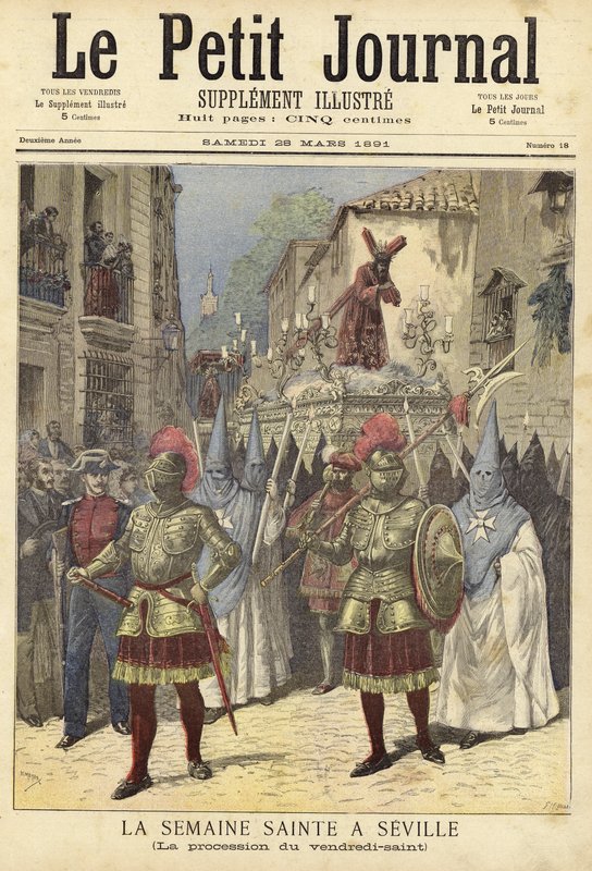Forside af Le Petit Journal, 28. marts 1891 af French School